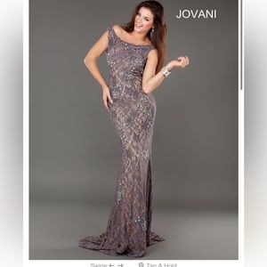 Jovani purple lace dress size 10
